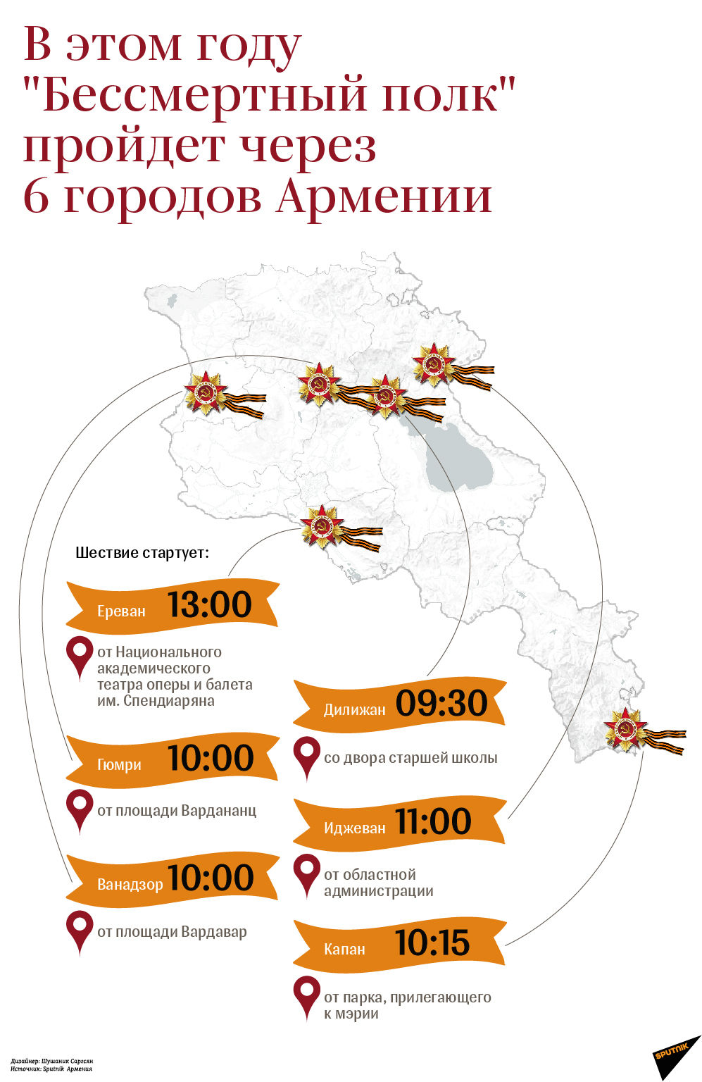 В этом году Бессмертный полк пройдет через 6 городов Армении В этом году Бессмертный полк пройдет через 6 городов Армении - Sputnik Армения