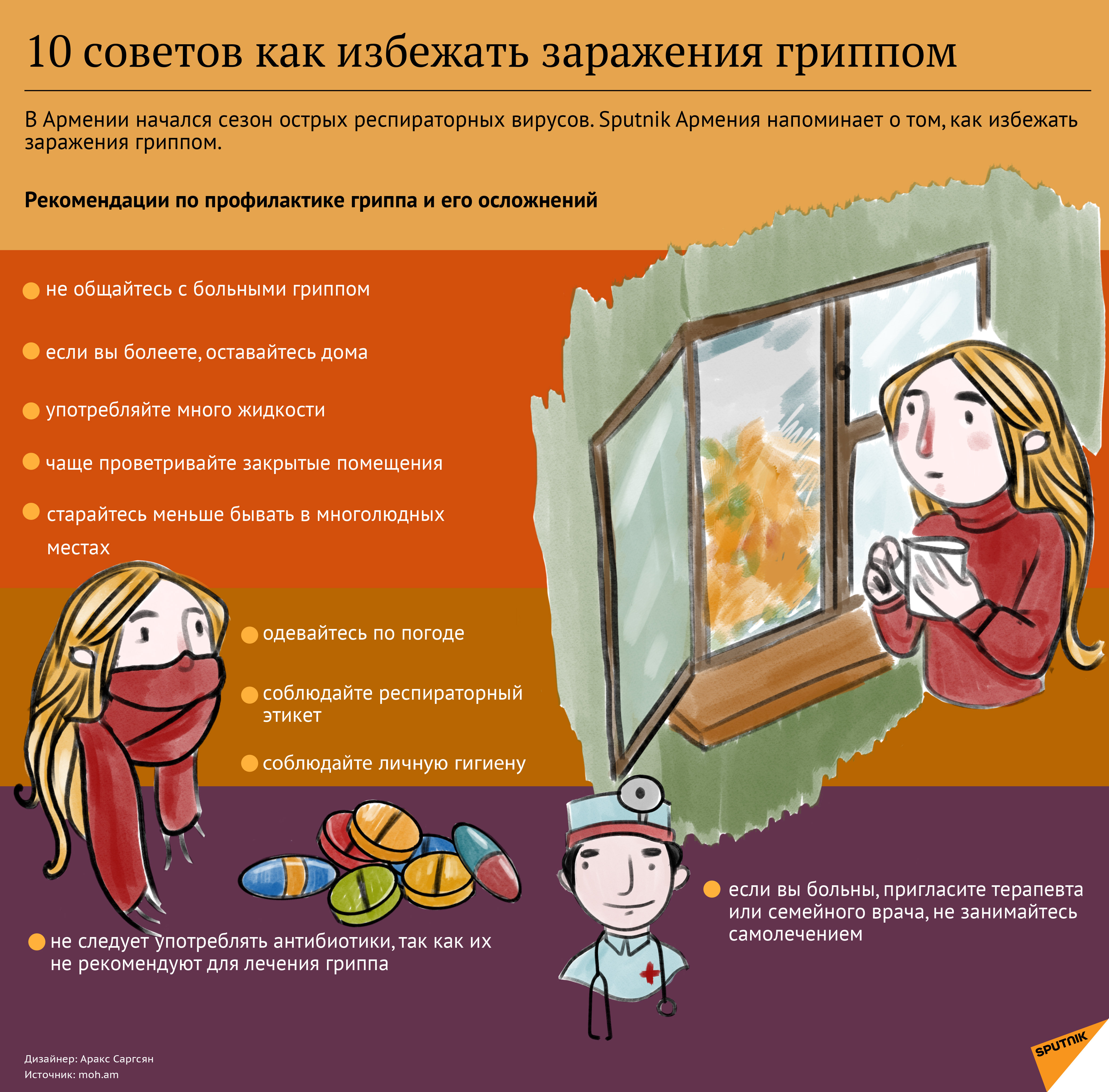 Как избежать гриппа - Sputnik Армения