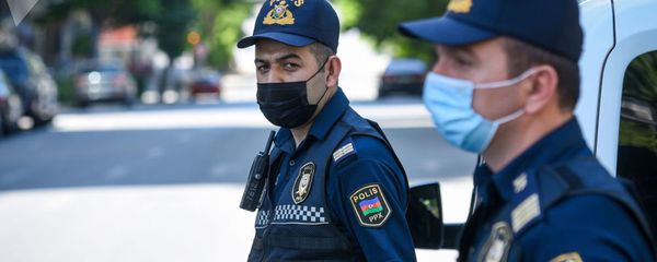 Полицейские в Азербайджане Полицейские в Азербайджане - Sputnik Армения