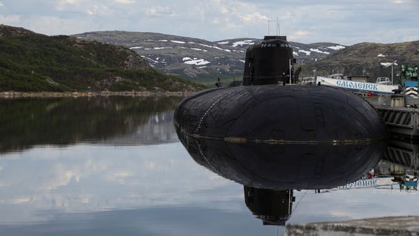 Российский атомный подводный ракетоносный крейсер проекта 949А Антей К-410 Смоленск  - Sputnik Армения