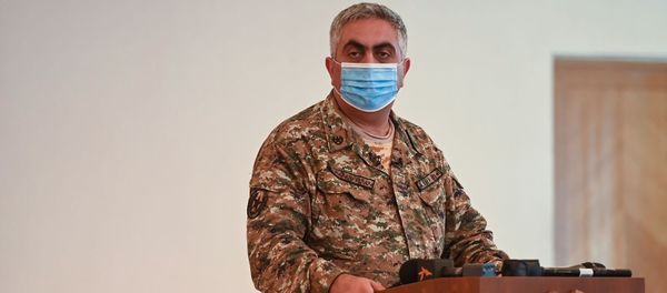 Брифинг с участием Арцруна Ованнисяна по теме ситуации на армяно-азербайджанской границе (15 июля 2020). Иджеван - Sputnik Արմենիա