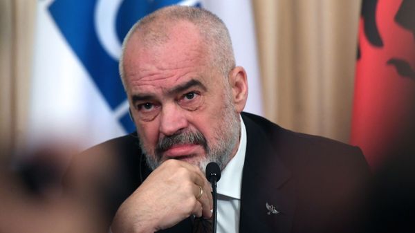 Премьер-министр, министр европейских и иностранных дел Республики Албания, действующий председатель ОБСЕ Эди Рама на пресс-конференции по итогам переговоров с министром иностранных дел России (26 февраля 2020). Москвa - Sputnik Армения