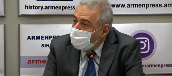 Кадр из онлайн пресс-конференции Вагаршака Арутюняна (16 июля 2020). Еревaн - Sputnik Արմենիա