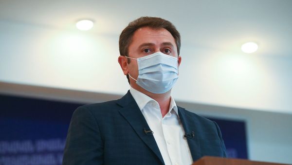Гунбернатор Тавуша Айк Чобанян во время брифинга по теме ситуации на армяно-азербайджанской границе (16 июля 2020). Иджеван Гунбернатор Тавуша Айк Чобанян во время брифинга по теме ситуации на армяно-азербайджанской границе (16 июля 2020). Иджеван - Sputnik Армения