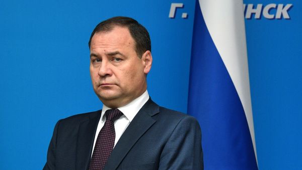 Премьер-министр Белоруссии Роман Головченко перед началом заседания Евразийского межправительственного совета (17 июля 2020). Минск - Sputnik Армения
