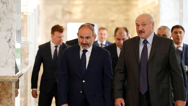 Встреча премьер-министра Армении Никола Пашиняна с президентом Беларуси Александром Лукашенко (17 июля 2020). Минск - Sputnik Արմենիա