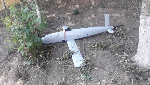 Подбитый на армяно-азербайджанской границе беспилотник противника  - Sputnik Արմենիա