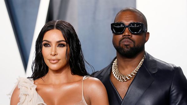  Ким Кардашьян и Канье Уэст на Оскар вечеринке Vanity Fair в Беверли-Хиллз во время 92-й церемонии вручения премии Оскар (9 февраля 2020). Лос-Анджелес - Sputnik Армения