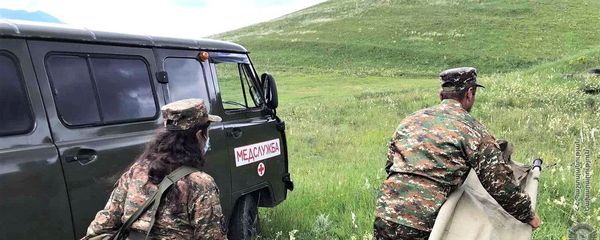 Тренировочные учения военных медиков - Sputnik Армения