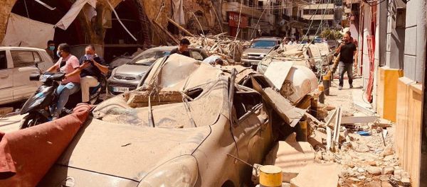 Последствия взрыва в Бейруте (5 августа 2020). Последствия взрыва в Бейруте (5 августа 2020). - Sputnik Արմենիա
