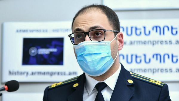 Пресс-конференция начальника следственного и оперативно-розыскного управления ГНЦ Вагана Чархифалакяна Пресс-конференция начальника следственного и оперативно-розыскного управления ГНЦ Вагана Чархифалакяна - Sputnik Արմենիա