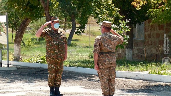Командные сборы под руководством генерал-лейтенанта Тиграна Парваняна (15 августа 2020). - Sputnik Армения