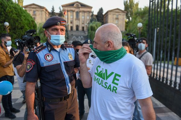 Акция во дворе Национального собрания в защиту Амулсара (18 августа 2020). Еревaн Акция во дворе Национального собрания в защиту Амулсара (18 августа 2020). Еревaн - Sputnik Армения