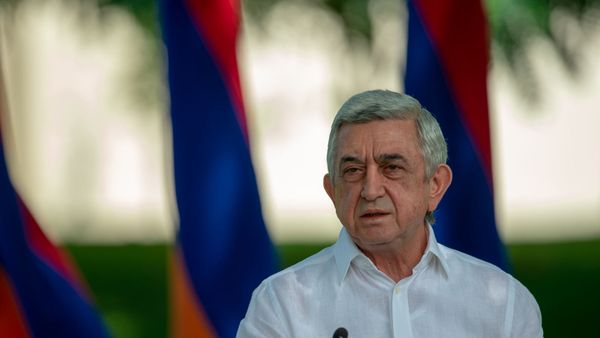 Пресс-конференция третьего президента РА Сержа Саргсяна на тему апрельской войны 2016 года (19 августа 2020). Еревaн - Sputnik Արմենիա