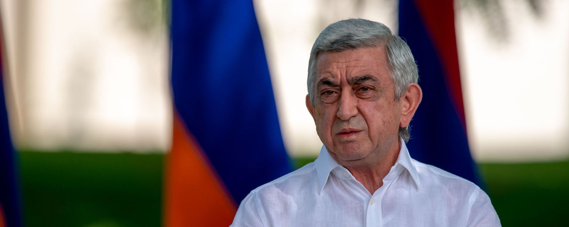 Пресс-конференция третьего президента РА Сержа Саргсяна на тему апрельской войны 2016 года (19 августа 2020). Еревaн - Sputnik Армения, 1920, 20.03.2021