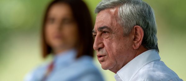 Пресс-конференция третьего президента РА Сержа Саргсяна на тему апрельской войны 2016 года (19 августа 2020). Еревaн - Sputnik Արմենիա