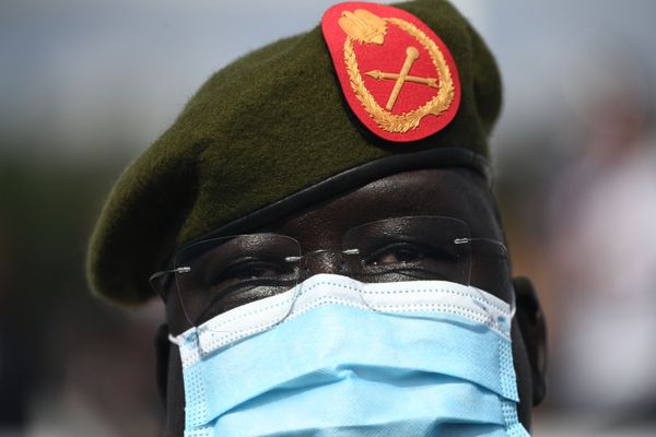 Военнослужащий на открытии Международного военно-технического форума Армия-2020 в военно-патриотическом парке Патриот - Sputnik Армения