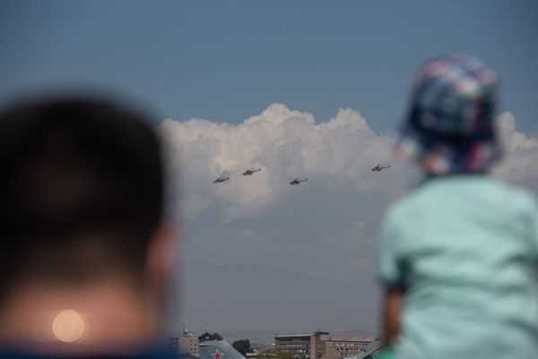 Авиашоу на российской военной базе аэродрома Эребуни (28 августа 2020). Еревaн Авиашоу на российской военной базе аэродрома Эребуни (28 августа 2020). Еревaн - Sputnik Армения