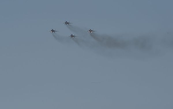 Авиашоу на российской военной базе аэродрома Эребуни (28 августа 2020). Еревaн Авиашоу на российской военной базе аэродрома Эребуни (28 августа 2020). Еревaн - Sputnik Армения