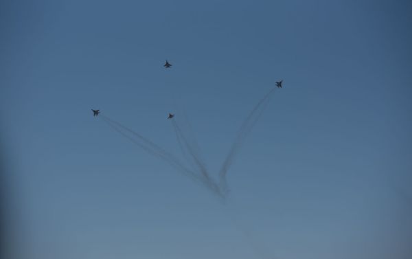 Авиашоу на российской военной базе аэродрома Эребуни (28 августа 2020). Еревaн Авиашоу на российской военной базе аэродрома Эребуни (28 августа 2020). Еревaн - Sputnik Армения