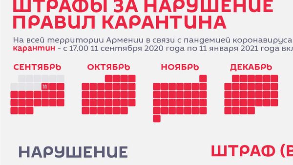 Штрафы за нарушение правил карантина - Sputnik Армения