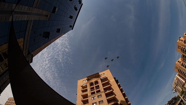 Пролет армянских истребителей в День Независимости (21 сентября 2020). Еревaн - Sputnik Արմենիա