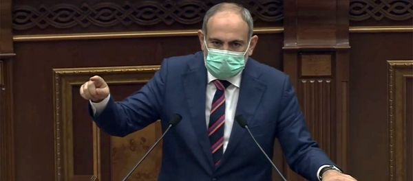 Речь премьер-министра Никола Пашиняна на специальном заседании парламента Армении (27 сентября 2020). Еревaн Речь премьер-министра Никола Пашиняна на специальном заседании парламента Армении (27 сентября 2020). Еревaн - Sputnik Արմենիա