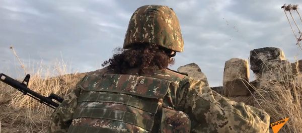 Сосе Баласанян на передовой в Карабахе Сосе Баласанян на передовой в Карабахе - Sputnik Արմենիա