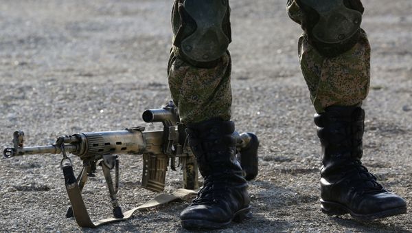 Военные учения на полигоне Раевский в  Новороссийске - Sputnik Армения