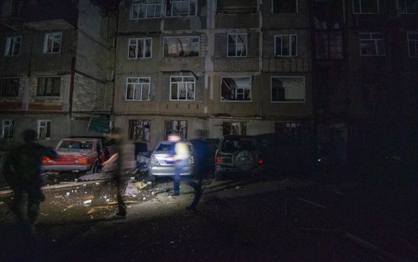 Ստեփանակերտը` Ադրբեջանի հարվածներից հետո - Sputnik Արմենիա