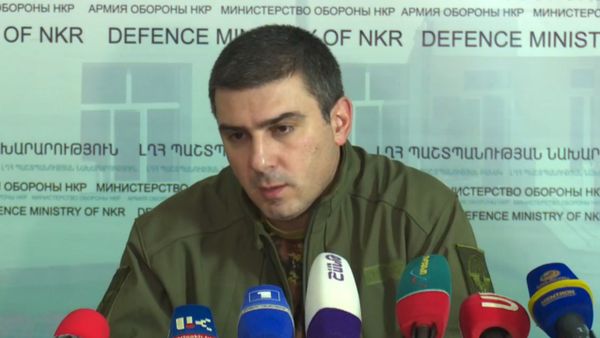 Пресс-конференция гос. министра Карабаха Григория Мартиросяна (2 октября 2020). Степанакерт - Sputnik Армения