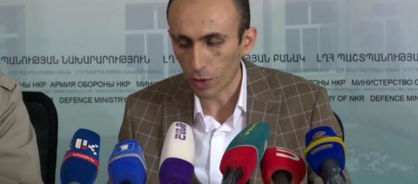 Брифинг омбудсмена НКР Артака Бегларяна (2 октября 2020). Степанакерт Брифинг омбудсмена НКР Артака Бегларяна (2 октября 2020). Степанакерт - Sputnik Армения