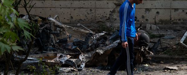 Последствия обстрелов в Мартуни (2 октября 2020). Карабах Последствия обстрелов в Мартуни (2 октября 2020). Карабах - Sputnik Армения