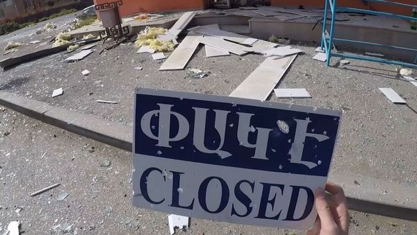 Обстрелы карабахского города Мартакерт продолжились и после договоренности о прекращении огня.  - Sputnik Армения