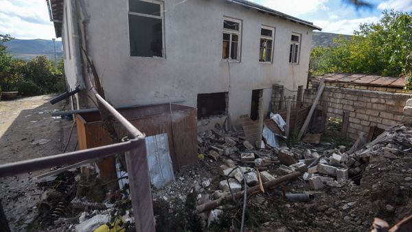 Мартакерт после обстрелов (11 октября 2020). Карабах Мартакерт после обстрелов (11 октября 2020). Карабах - Sputnik Армения