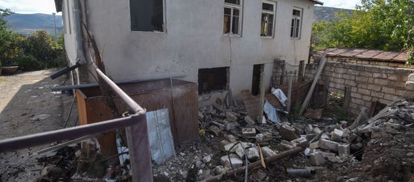 Мартакерт после обстрелов (11 октября 2020). Карабах Мартакерт после обстрелов (11 октября 2020). Карабах - Sputnik Армения