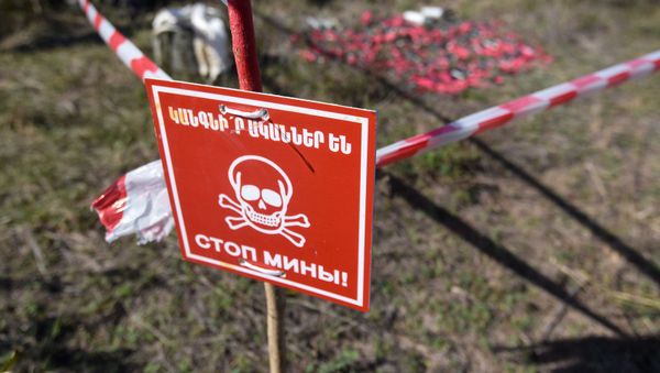 Работы по обезвреживанию снарядов (12 октября 2020). Степанакерт - Sputnik Армения