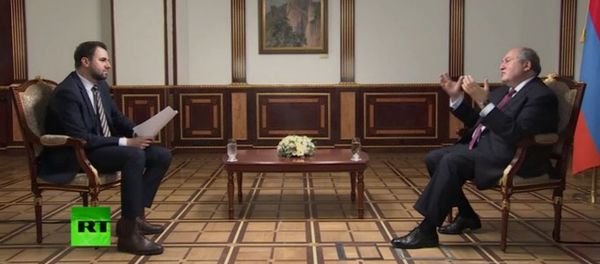 Հատված Հանրապետության նախագահ Արմեն Սարգսյանի՝ RT-ին տված հարցազրույցից - Sputnik Արմենիա