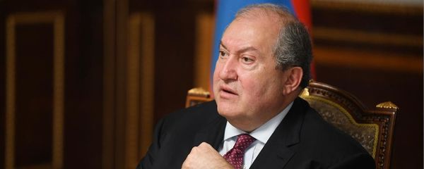 Президент Армен Саркисян во время интервью каналу RT (13 октября 2020). Еревaн - Sputnik Արմենիա