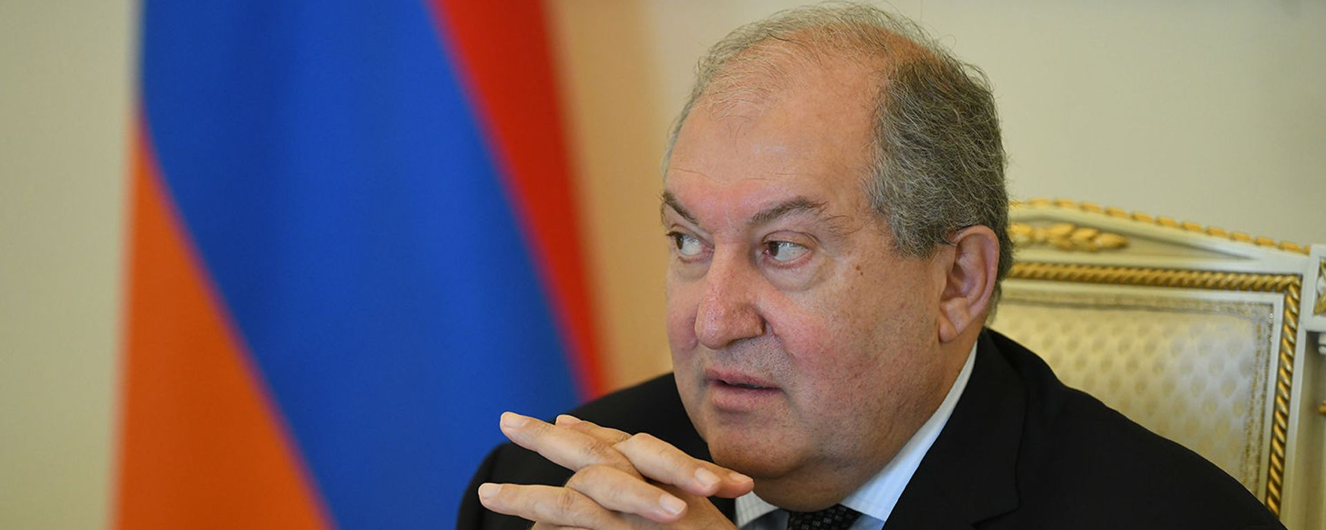 Президент Армен Саркисян встретился с европейскими журналистами, освещающими войну в Карабахе (13 октября 2020). Еревaн Президент Армен Саркисян встретился с европейскими журналистами, освещающими войну в Карабахе (13 октября 2020). Еревaн - Sputnik Армения, 1920, 15.10.2020