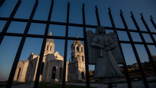 Собор Сурб Аменапркич Казанчецоц (Святого Христа Всеспасителя) в Шуши, Карабах - Sputnik Армения