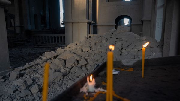 Собор Сурб Аменапркич Казанчецоц (Святого Христа Всеспасителя) в Шуши, Карабах - Sputnik Армения