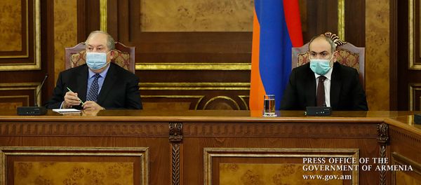 Внеочередное заседание Совета Безопасности Армении (14 октября 2020). Еревaн - Sputnik Արմենիա