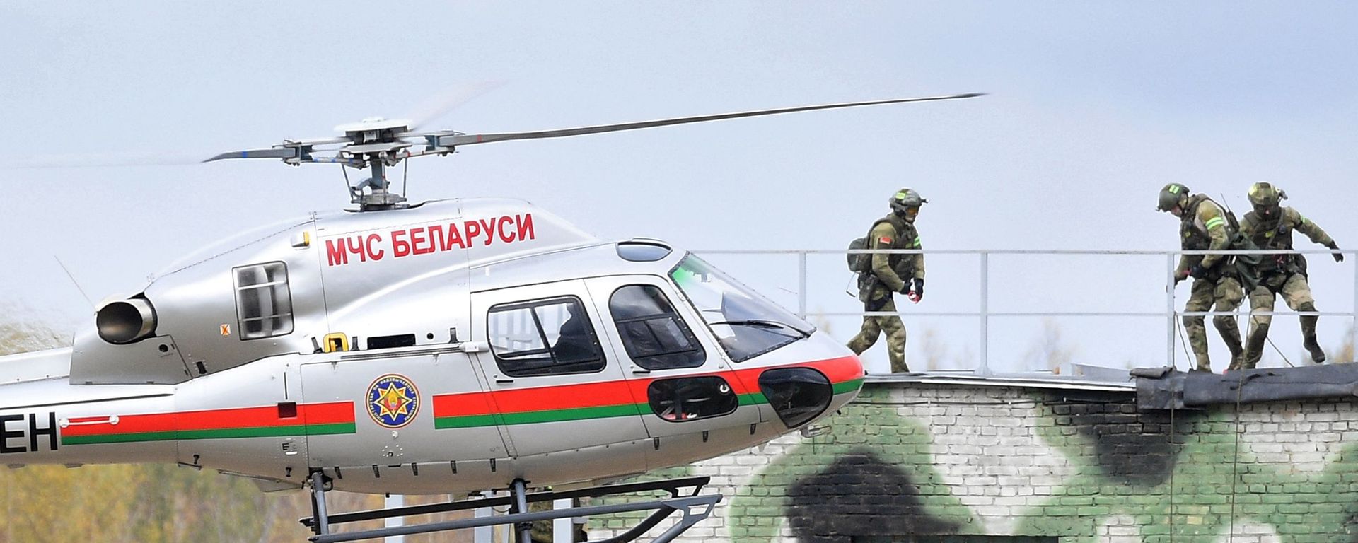 Военнослужащие во время командно-штабных учений ОДКБ Нерушимое братство 2020 на полигоне Лосвидо под Витебском - Sputnik Армения, 1920, 09.09.2021