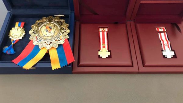 Ордена «Боевой крест» I и II степени и орден Боевой Крест Ордена «Боевой крест» I и II степени и орден Боевой Крест - Sputnik Армения