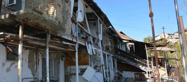 Степанакерт после ночного обстрела (24 октября 2020. Карабах - Sputnik Армения