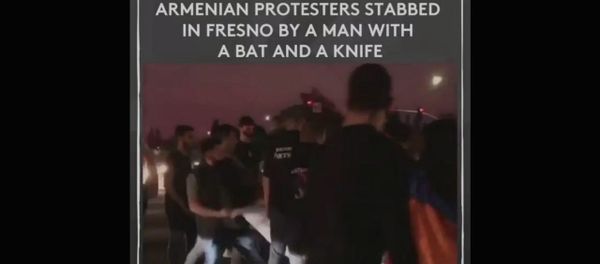 Армяне подверглись нападению во время мирной демонстрации во Фресно (29 октября 2020). США Армяне подверглись нападению во время мирной демонстрации во Фресно (29 октября 2020). США - Sputnik Արմենիա
