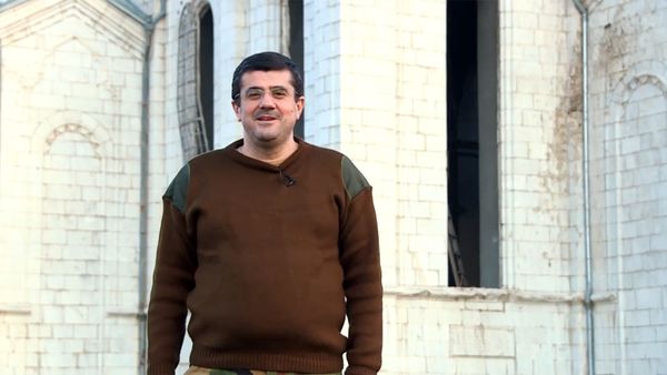 Президент Карабаха Араик Арутюнян обращается к армянскому народу (29 октября 2020). Шуши - Sputnik Армения