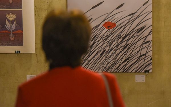 Выставка работ графических художников, дизайнеров из Армении, Карабаха и Диаспоры в рамках фестиваля Золотой абрикос (1 ноября 2020). Еревaн - Sputnik Армения