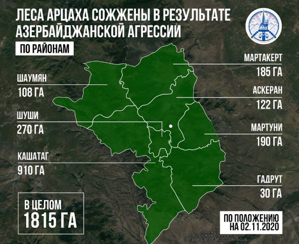 Леса Арцаха сожжены в результате Азербайджанской агрессии - Sputnik Армения